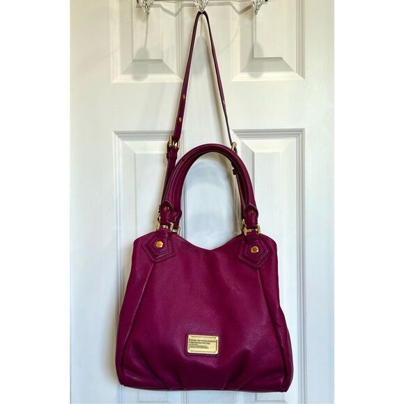 MARC by MARC JACOBS - Classic Q Fran Satchel/Shoulder Bag/Magenta Pebble Leather - Picture 15 of 16
